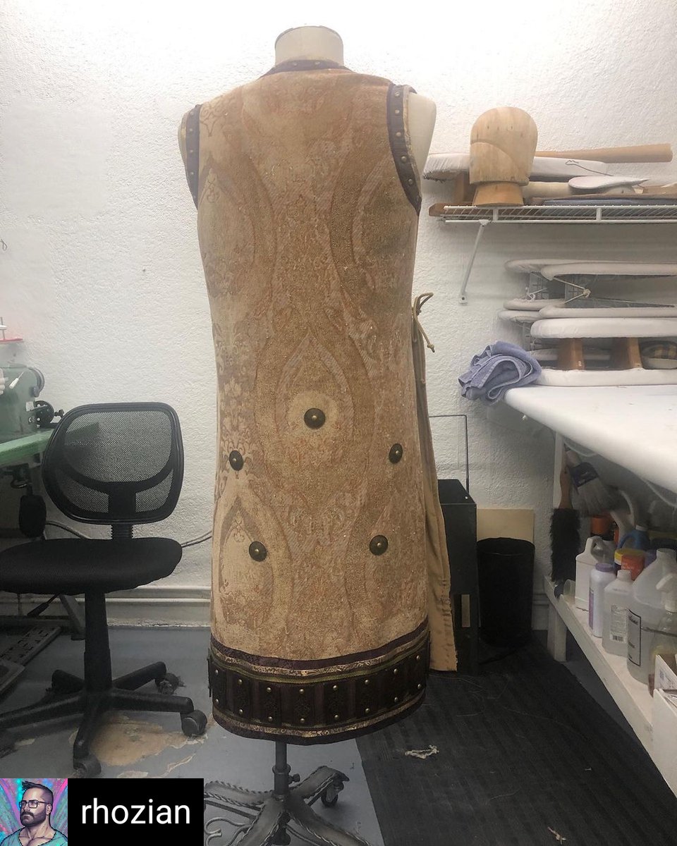 MPC705's tweet image. RP from IG #mpc705 #costumer Randy Hozian.
I was in charge of this last minute project for Rebel Moon. We made several multiples Elizabeth Ashworth and myself were the stitchers and I was the cutter. #local705  
#motionpicturecostumers  #iatse #iatse705