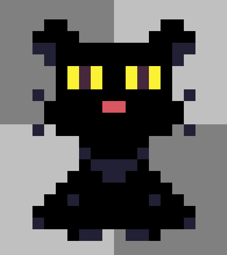 musepixelarts's tweet photo. Minha primeira obra no Aseprite:
Gato🐱 https://t.co/k8ISirBlEr