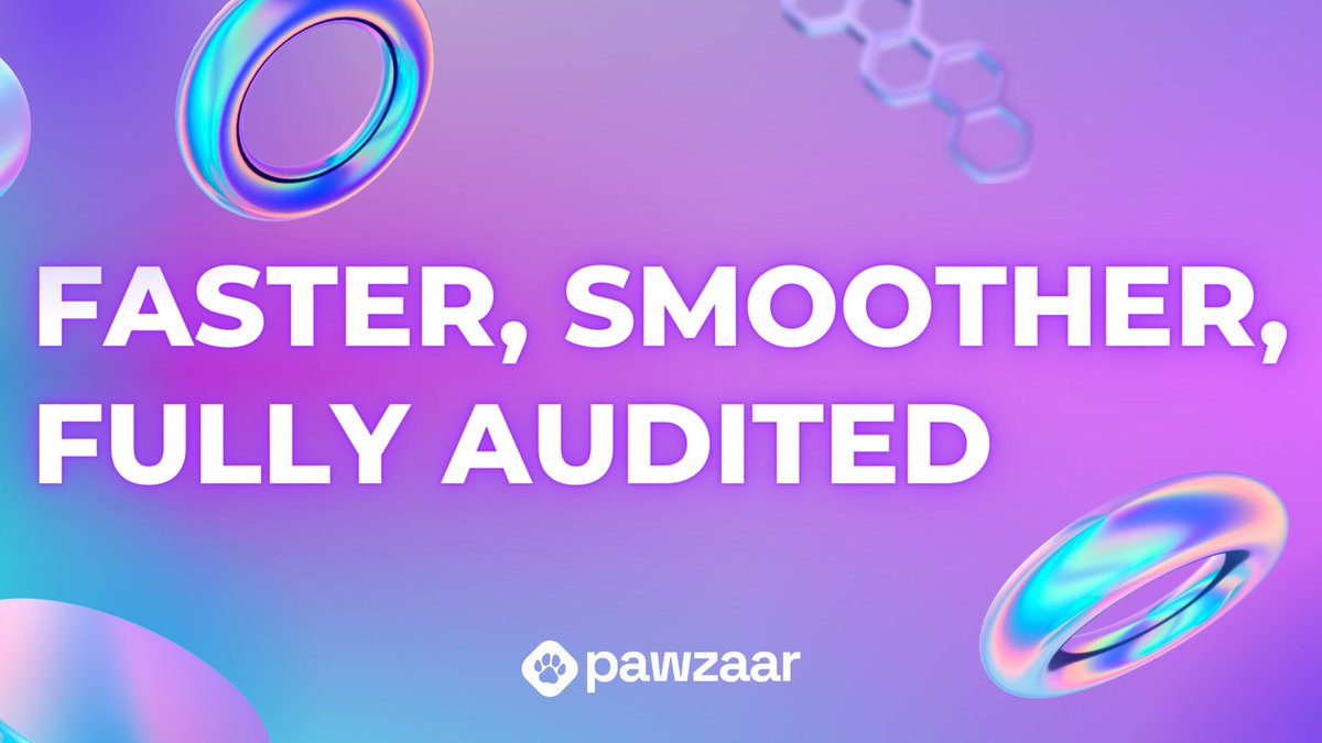 #Pawzaar 2.0 will be faster, smoother, and fully audited. Every transaction will burn $SHIB. 

Coming Q3 on #Shibarium.