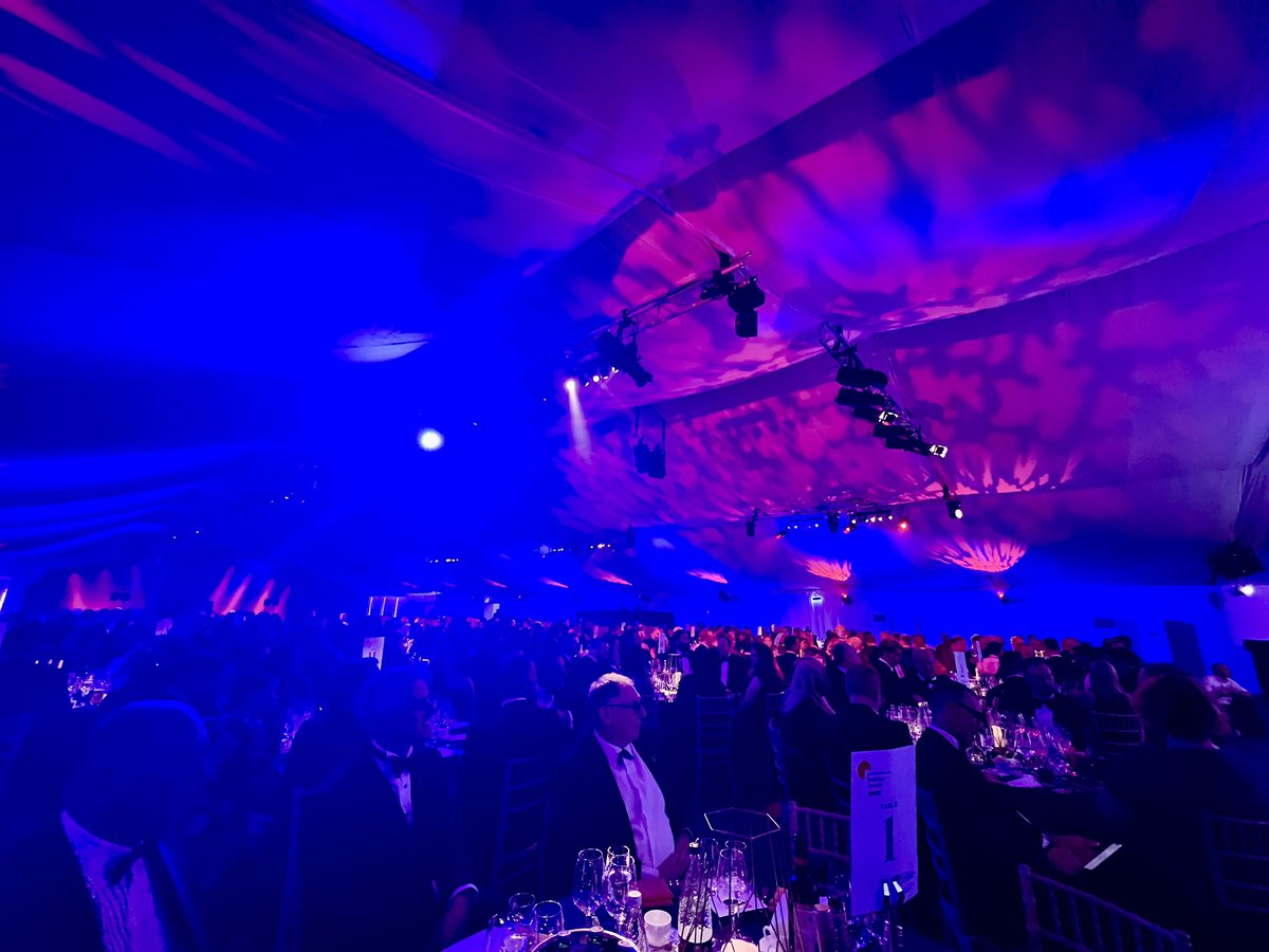 adamantduncan's tweet image. View from table 1 at the @AssetFinanceInt awards dinner.  Not too far to walk if we win a prize 😂 @adamantean