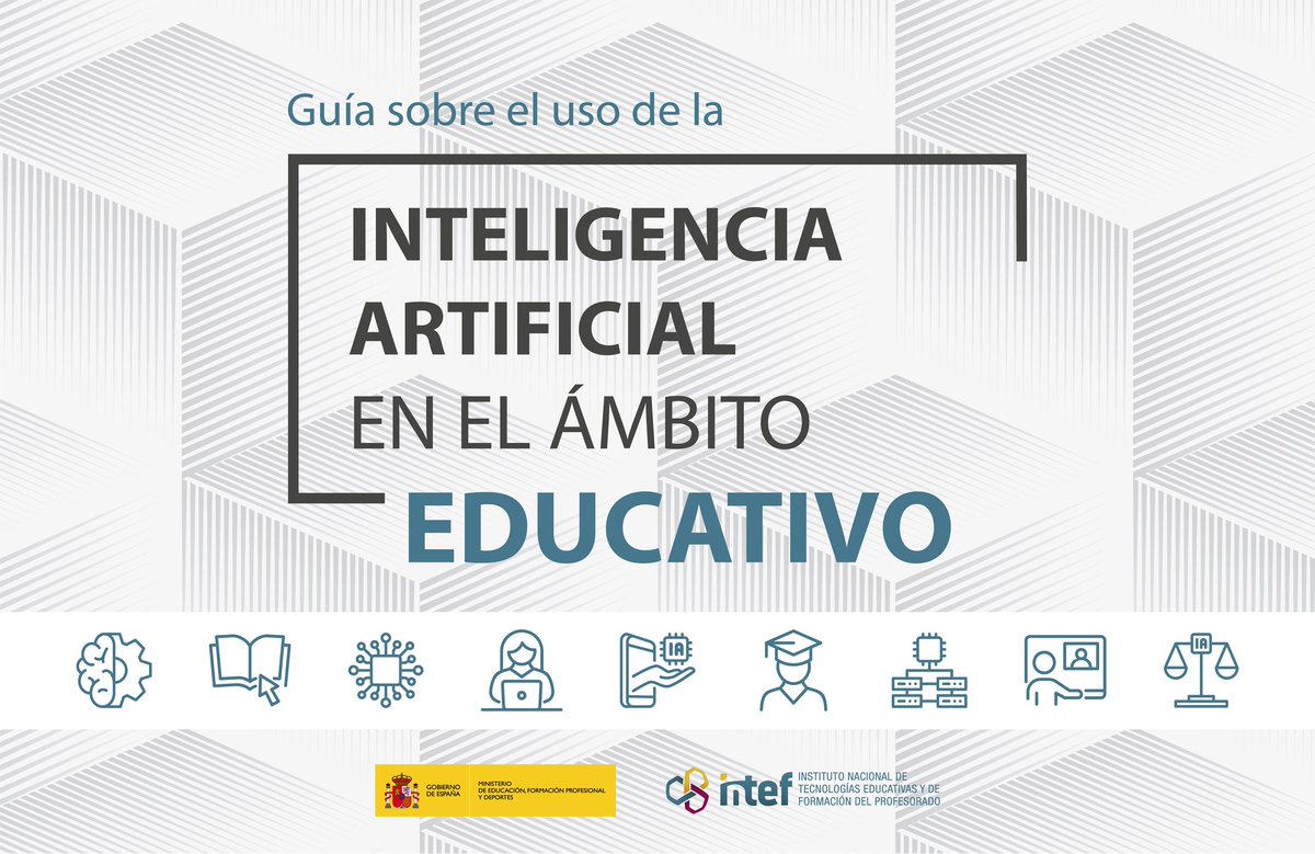 educaINTEF's tweet photo. 🤖¿Todavía no has podido acceder a la "Guía sobre el uso de la inteligencia artificial en el ámbito educativo"? 

🌟No te pierdas un recurso clave para integrar la #IA de manera ética y efectiva en la enseñanza

👉https://t.co/OxBefAcIUk https://t.co/E7f2150SL3