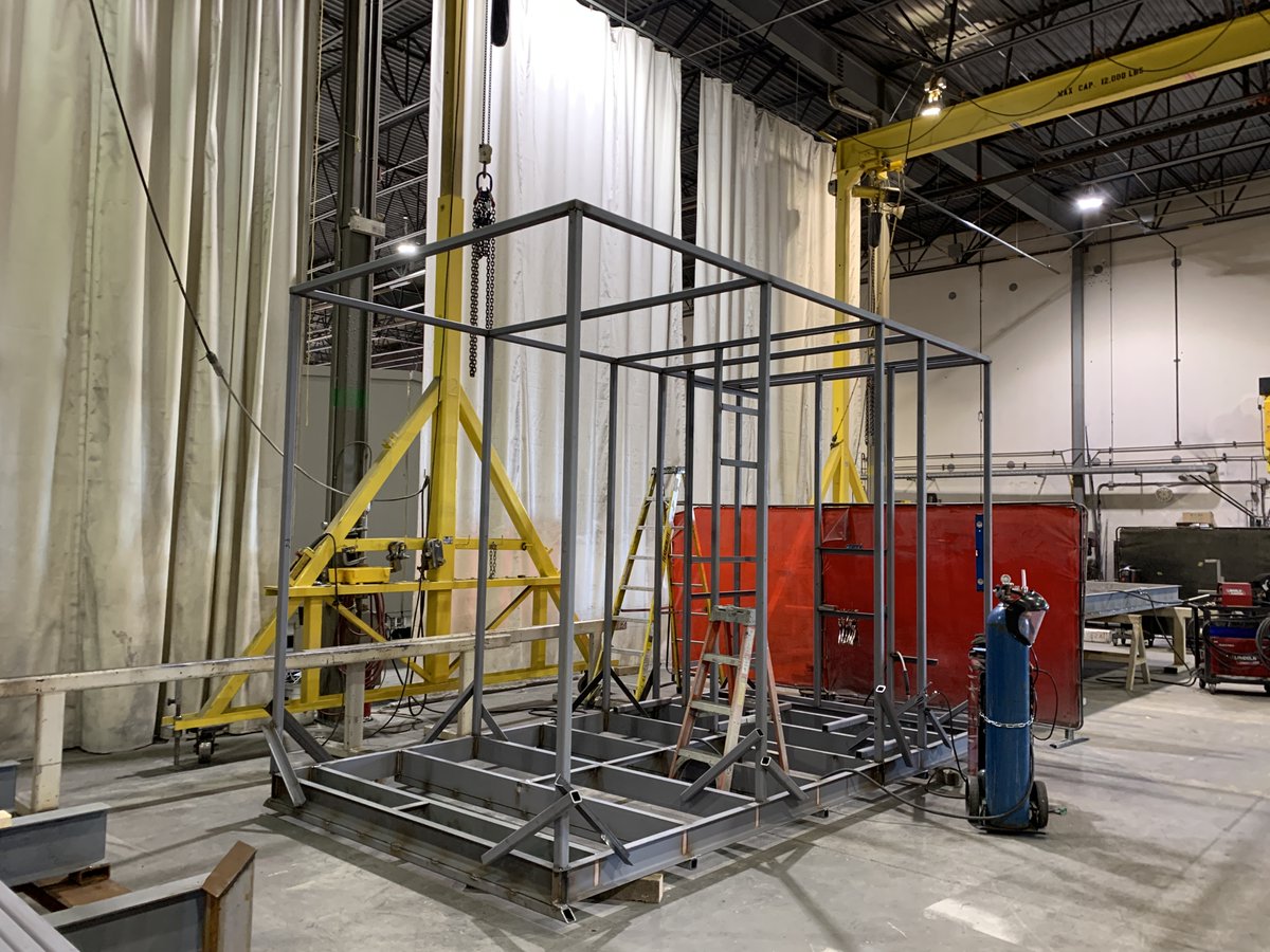 BI_Purewater's tweet photo. #Fabrication is underway! 

BI Pure water was awarded a package #designbuild #watertreatmentplant project for a #coalmine situated in Northeastern BC. 

Stay tuned for project updates! 
#coal #coalmining #watertreatment #sustainability #wastewater #ultrafiltration https://t.co/90Ib6KltcZ