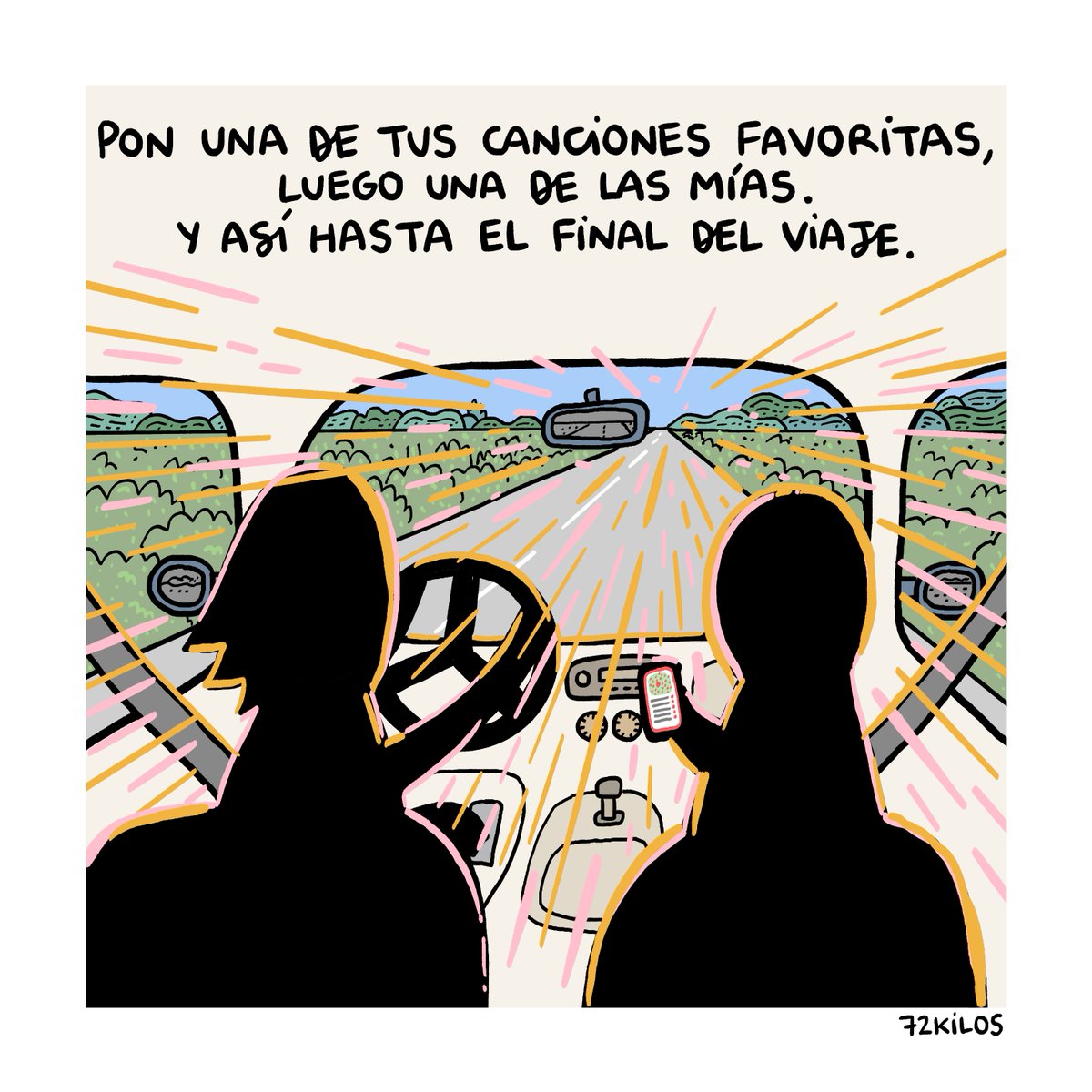 Pon una de tus canciones favoritas.