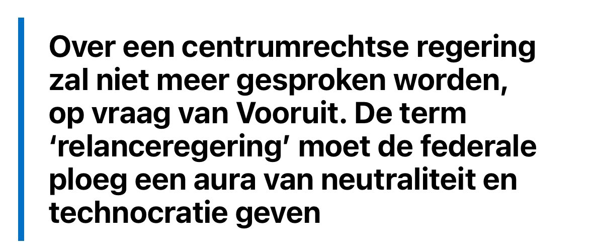 RuttenGwendolyn's tweet image. Exact één maand na de verkiezingen: centrum-rechts is nog niet begonnen en het is al gedaan. Ceci n’est pas un gouvernement de centre-droit.