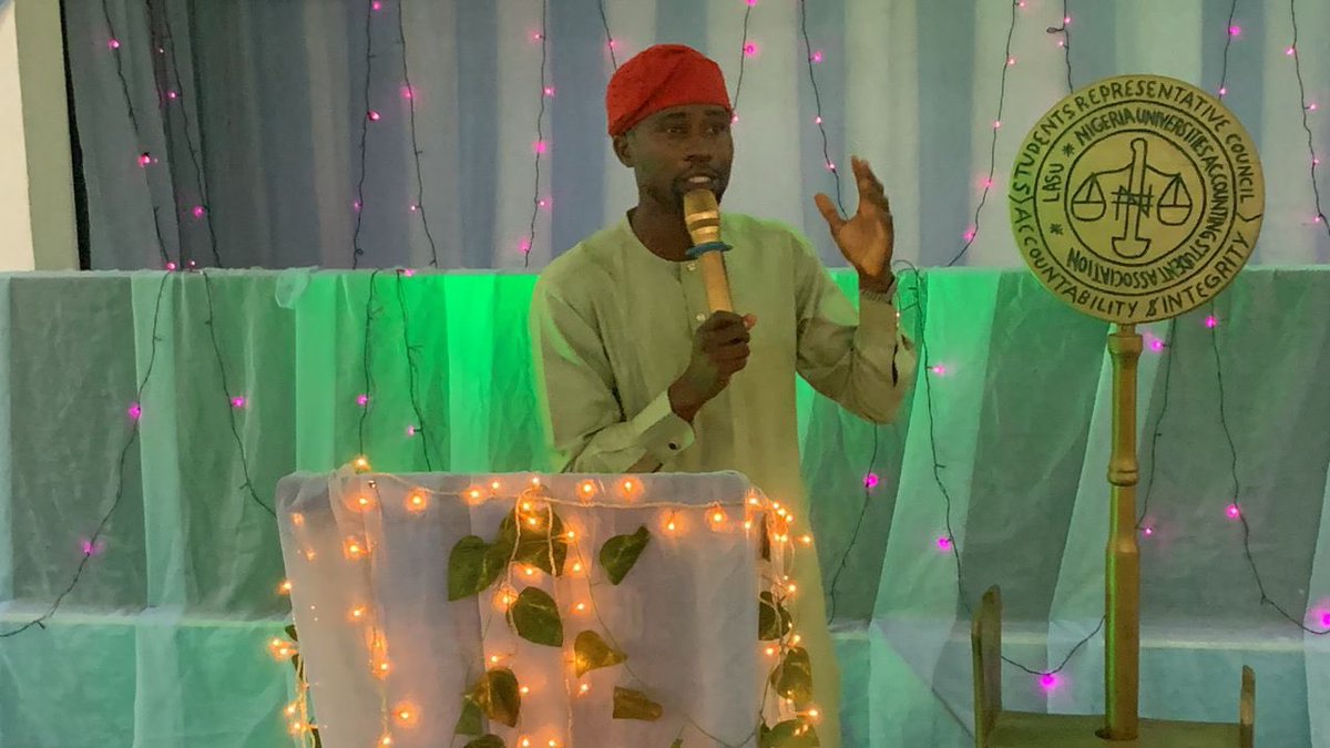 NYCNLagos001's tweet photo. Chairman of NYCN Lagos State Chapter, Engr Adigun Ibrahim Olalekan, addressed students at Lagos State University as the Guest Speaker at the Accounting Legislative Conference 3.0. https://t.co/RynxyHfHPn
