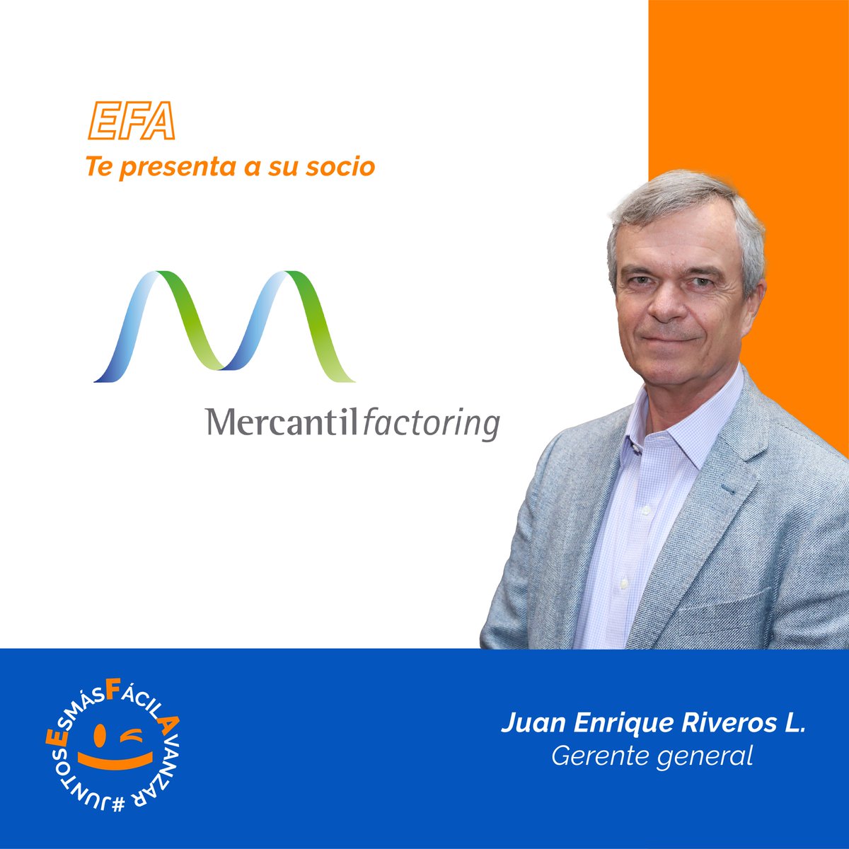 AsocEFA's tweet photo. Esta semana, EFA te invita a conocer a su socio Mercantil, empresa de servicios financieros que trabaja a diario con pymes en Chile. 😉
Junto a nuestros socios, trabajamos por un ecosistema financiero confiable, transparente y seguro.
#efa  #juntosesmasfacilavanzar  #mercantil https://t.co/nLK9Bpi3AV