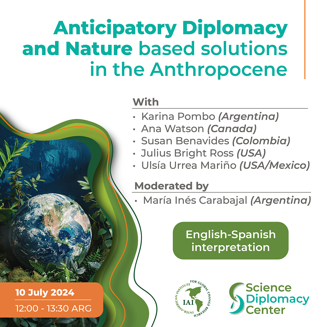 📢#Tomorrow 

Join us for the webinar: "Anticipatory Diplomacy and Nature-based solutions in the Anthropocene"

🗓️ 10 July 2024
🕐12:00 - 13:30 ARG

🔗Register here: iai.int/en/news/detail…