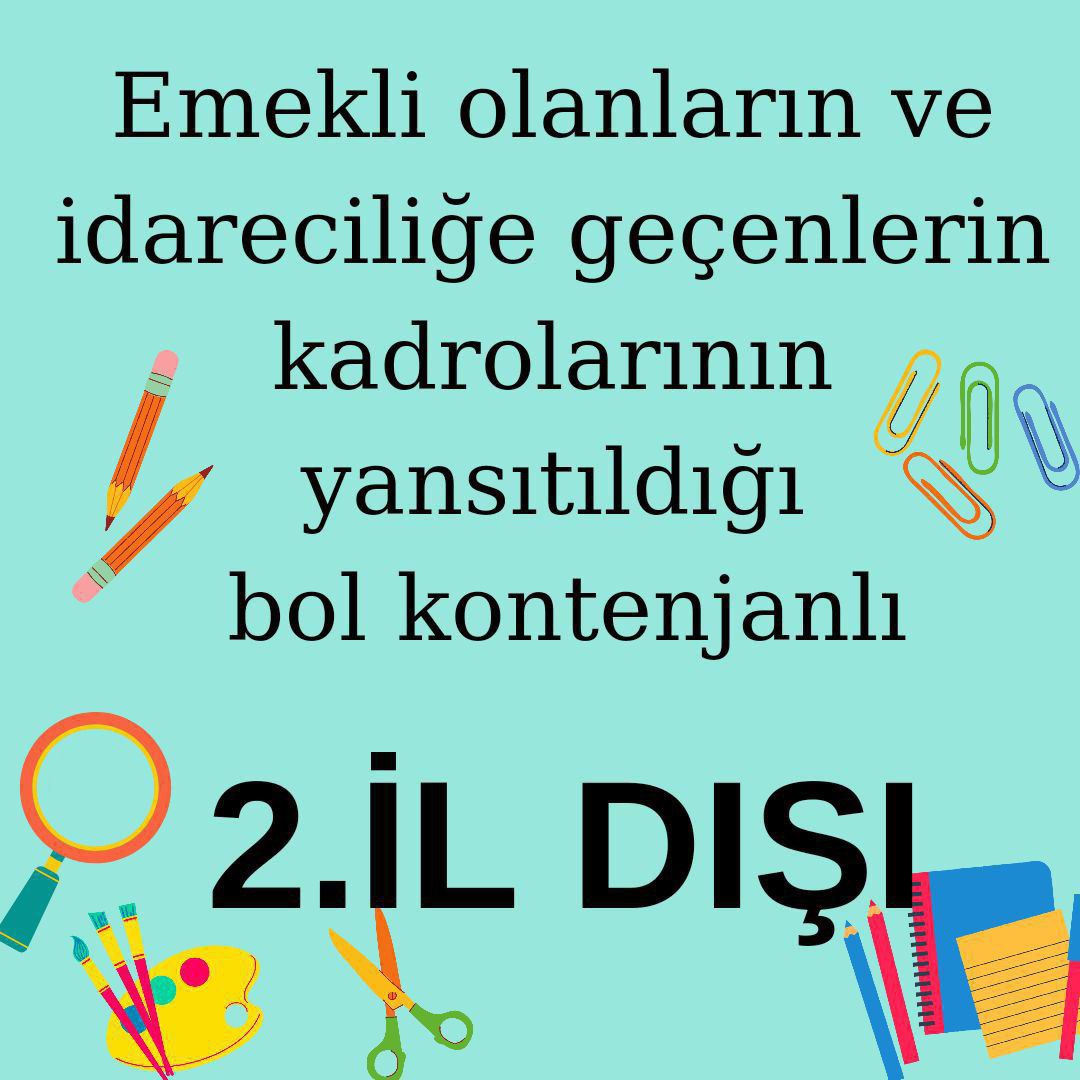 #kontenjanlarıacmavakti
Sayın bakanım, 
Sesimizi duyun lütfen, ikinci il dışı tayin hakkında bol kontenjan talep ediyoruz.