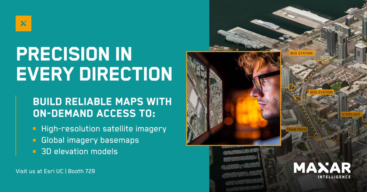 vantortech's tweet image. Our team is busy preparing for another exciting Esri UC! Visit us at booth 729 to learn how you can upgrade your maps and improve workflows with premium imagery and the Globe in 3D. Request a demo today: ow.ly/tRs450Sy2tm

#ArcGIS #ArcGISLivingAtlas #EsriUC #EsriUC2024