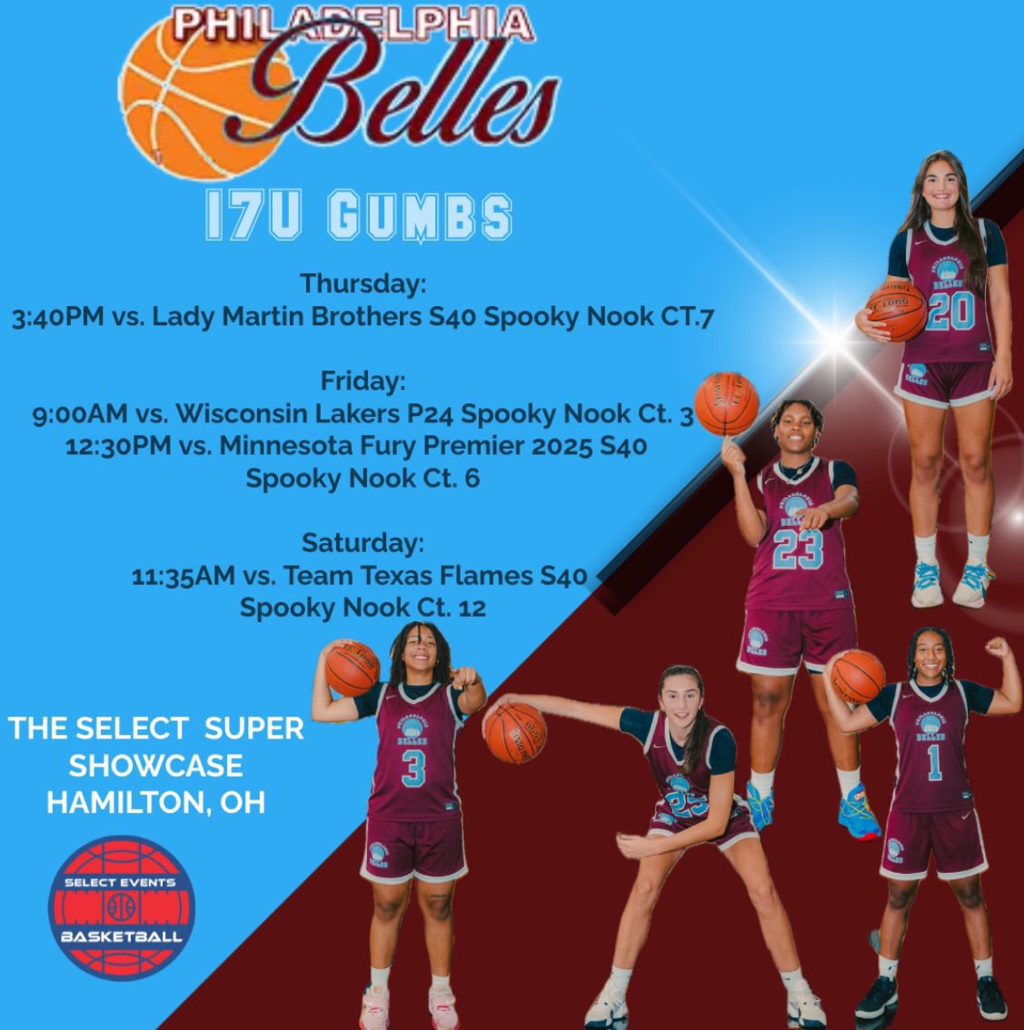 Come check us out in Hamilton, OH !!!
<a href="/SelectEventsBB/">Select Events Basketball</a>