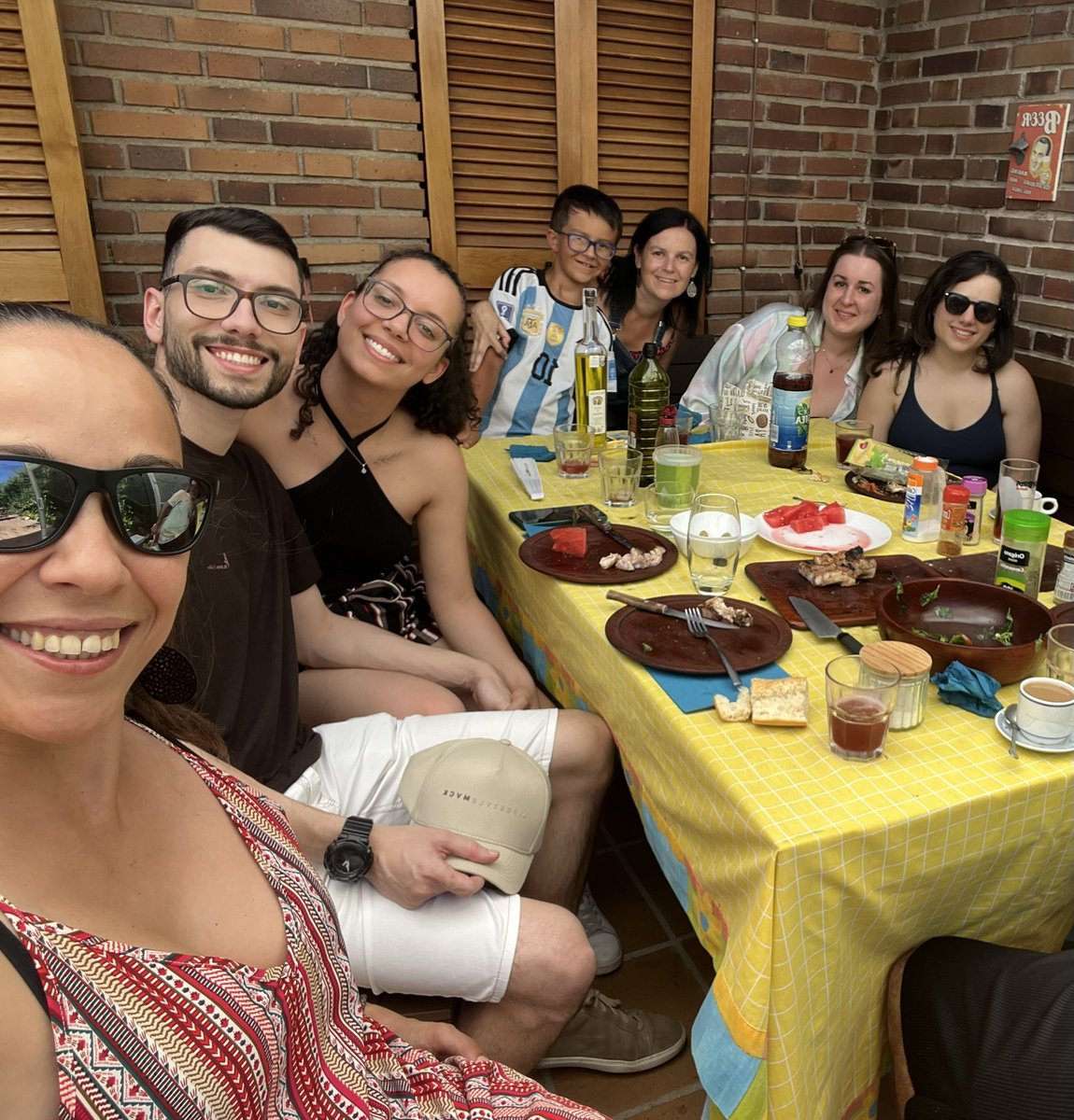 madNMRgroup's tweet photo. Just had a productive group meeting at our summer barbecue—nothing like important NMR  discussions over grilled perfection! Celebrating summertime in style😎 @laura_castanar @AngelesCanale11 @oquist_paola @CassiaChiari @tomas_mduque #Ines #Nuria #Fran
 #nmrchat #glycotime #madnmr https://t.co/wgBJLsVFKJ