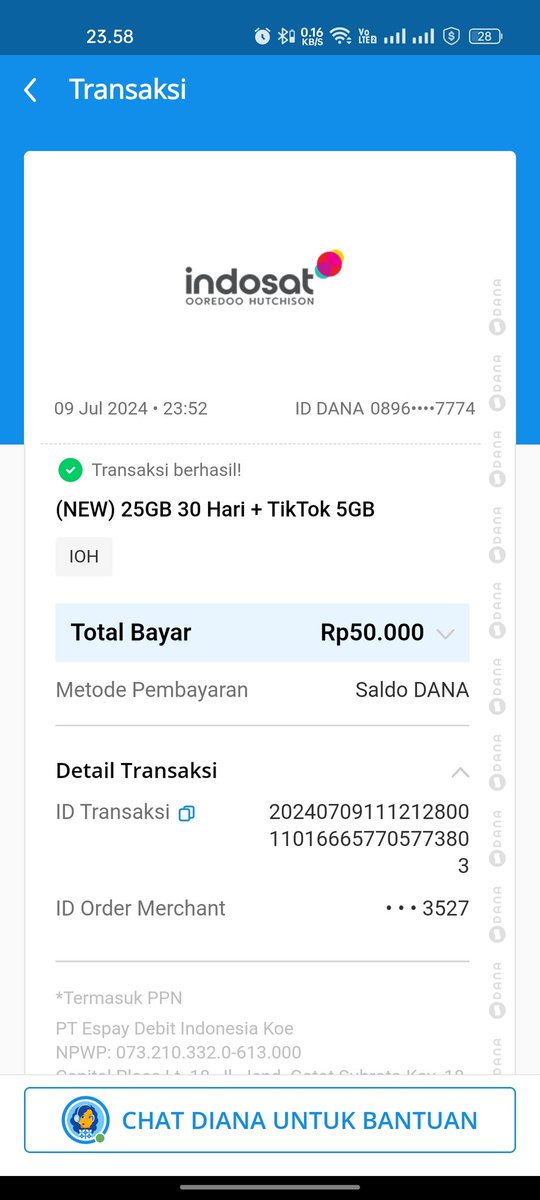 Ini ko status nya gak kompak <a href="/danawallet/">DANA.id</a> &amp; <a href="/triindonesia/">3 Indonesia</a> ?