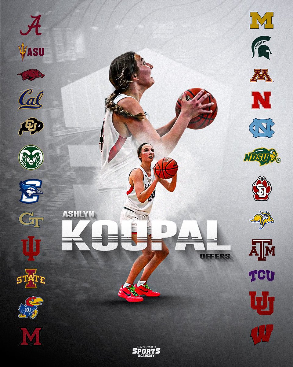 🗣️ In today’s game, if you have the ability, drive, and mental make-up… your opportunities will find you‼️ 2️⃣0️⃣2️⃣6️⃣ Wagner, SD product <a href="/AshlynKoupal/">Ashlyn Koupal</a> is SPECIAL…. Not what she does for herself but for others!! July loading…

#SanfordSports | #StrongerTogether | <a href="/SelectEventsBB/">Select Events Basketball</a>