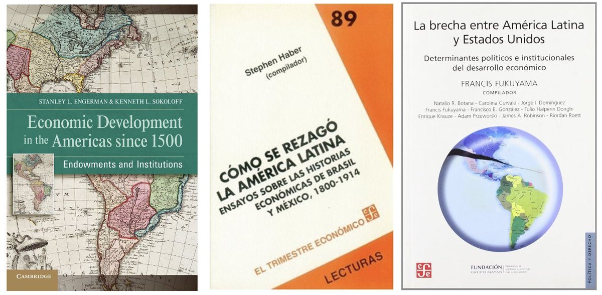 GerardoMunck's tweet photo. 𝗘𝗰𝗼𝗻𝗼𝗺𝗶́𝗮𝘀 𝗹𝗮𝘁𝗶𝗻𝗼𝗮𝗺𝗲𝗿𝗶𝗰𝗮𝗻𝗮𝘀. ¿Por qué está menos desarrollada económicamente América Latina que Estados Unidos? 

Estos textos ofrecen reflexiones de economistas, politólogos e historiadores que abordan esta cuestión desde una perspectiva histórica. https://t.co/eH63lTWLCP