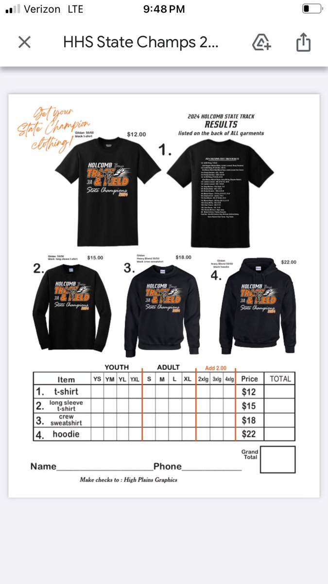 Holcomb Track and Field tweet media