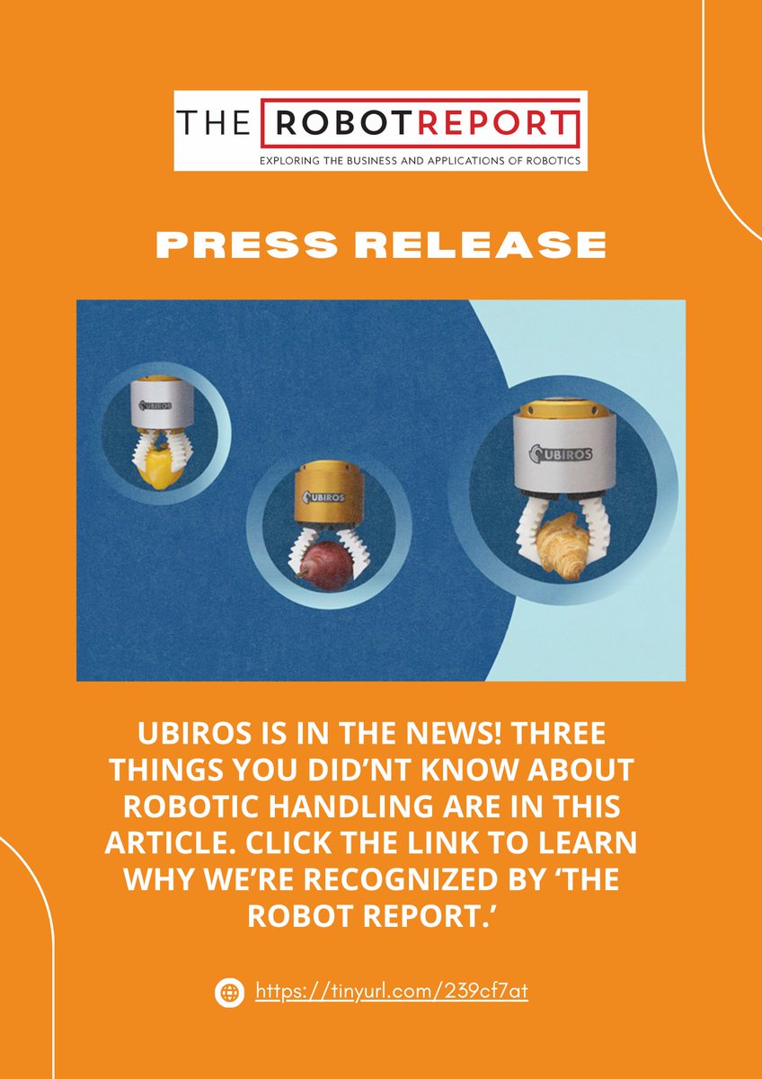 UBIROS - Soft Gripper (@ubiros1) on Twitter photo Read the full article to gain insight on: lnkd.in/g5ejNzbB
-๐๐ก๐ ๐๐๐๐ค๐ฌ๐ญ๐จ๐ซ๐ฒ ๐จ๐ง ๐ก๐จ๐ฐ ๐ญ๐ก๐ข๐ฌ ๐ญ๐๐๐ก๐ง๐จ๐ฅ๐จ๐ ๐ฒ ๐๐๐ฆ๐ ๐ญ๐จ ๐๐
-๐๐ข๐ฆ๐ข๐ญ๐๐ญ๐ข๐จ๐ง๐ฌ ๐จ๐ ๐ฉ๐ง๐๐ฎ๐ฆ๐๐ญ๐ข๐๐ฌ
-๐๐ฎ๐ซ ๐๐จ๐๐ฎ๐ฌ ๐ข๐ง ๐ญ๐ก๐ ๐๐จ๐จ๐ ๐ก๐๐ง๐๐ฅ๐ข๐ง๐ ๐ข๐ง๐๐ฎ๐ฌ๐ญ๐ซ๐ฒ Read the full article to gain insight on: lnkd.in/g5ejNzbB
-๐๐ก๐ ๐๐๐๐ค๐ฌ๐ญ๐จ๐ซ๐ฒ ๐จ๐ง ๐ก๐จ๐ฐ ๐ญ๐ก๐ข๐ฌ ๐ญ๐๐๐ก๐ง๐จ๐ฅ๐จ๐ ๐ฒ ๐๐๐ฆ๐ ๐ญ๐จ ๐๐
-๐๐ข๐ฆ๐ข๐ญ๐๐ญ๐ข๐จ๐ง๐ฌ ๐จ๐ ๐ฉ๐ง๐๐ฎ๐ฆ๐๐ญ๐ข๐๐ฌ
-๐๐ฎ๐ซ ๐๐จ๐๐ฎ๐ฌ ๐ข๐ง ๐ญ๐ก๐ ๐๐จ๐จ๐ ๐ก๐๐ง๐๐ฅ๐ข๐ง๐ ๐ข๐ง๐๐ฎ๐ฌ๐ญ๐ซ๐ฒ