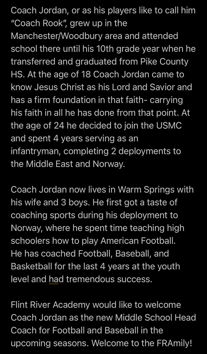 Flint River Academy Athletics (@athleticsfra) on Twitter photo 