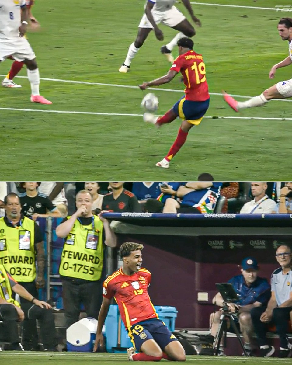 LAMINE YAMAL TIES IS FOR SPAIN WITH A SUPERB FINISH!

THE YOUNGEST GOALSCORER IN EURO HISTORY 😱