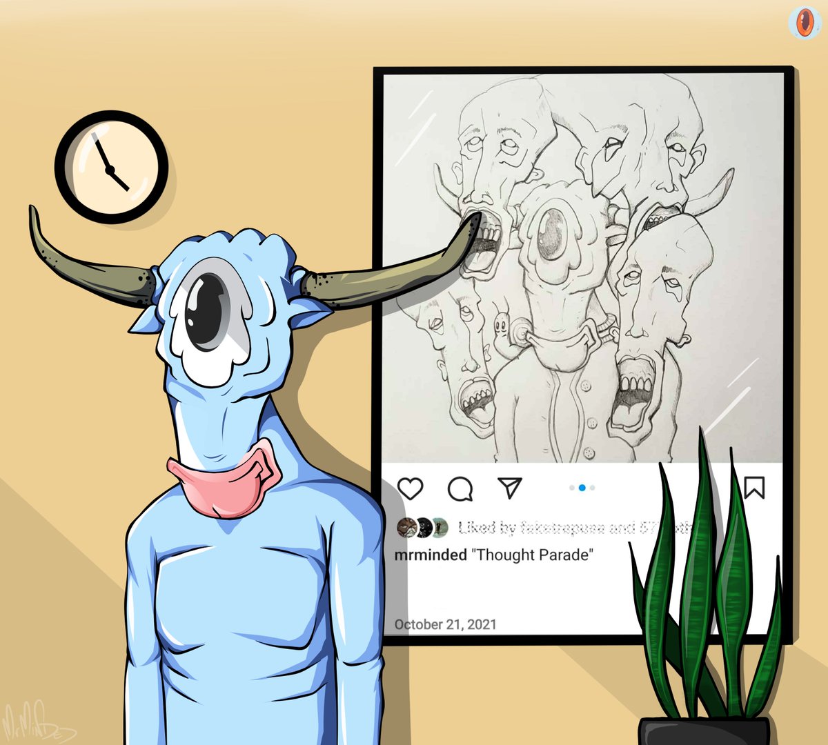 IncCyclops's tweet image. Sturdy #facts 

Earlier renditions of the Sturdy Steer are seen in the artists portfolio with versions prior to 2018 having a more horizontal oval eye shape, rather than the drippy egg-shape seen today. 

#Cosmos $STARS