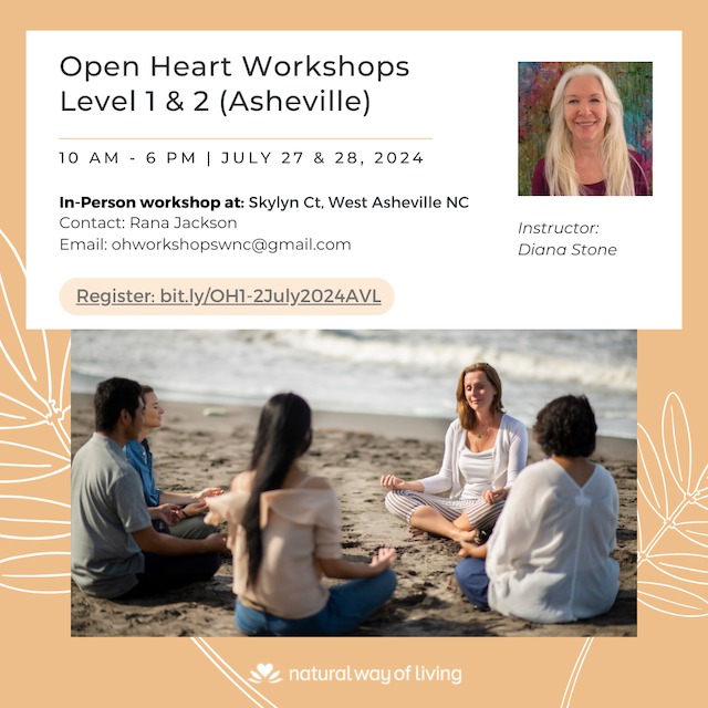 HeartBased's tweet image. New Open Heart workshops just announced! 

OH Levels 1 &amp;amp; 2 will take place the last weekend in July in Asheville, North Carolina.  Join us for a weekend of heart connection!

Register here:

naturalwayofliving.com/events/open-he…