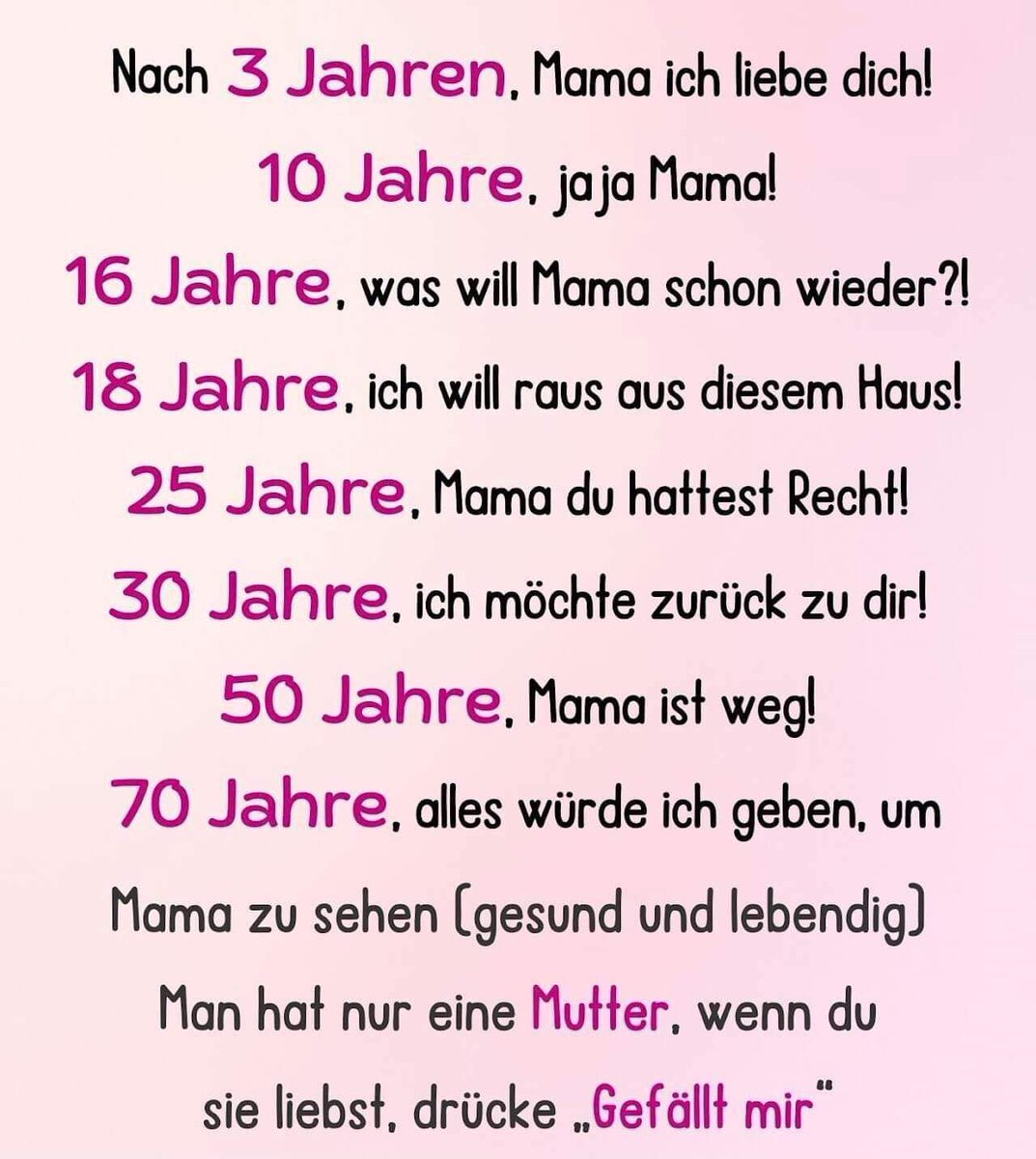 Das versteht man erst wenn es zu spät ist