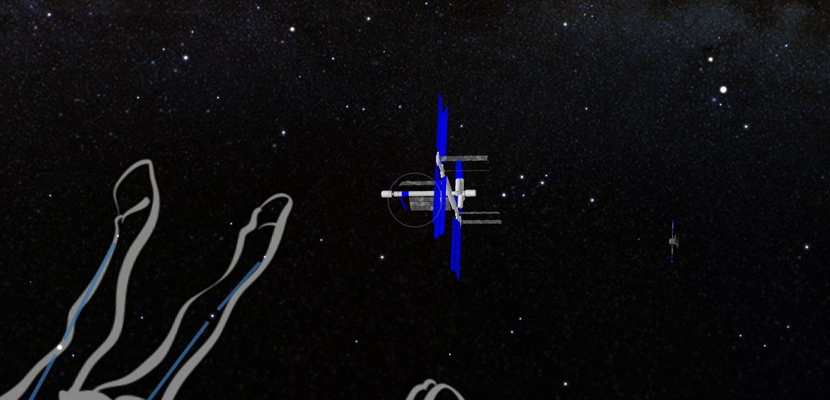 MFatihOzcan's tweet image. "O geçen parlak cisim nedir acaba?" diye birbirimize sorarken; daha doğrusu ben "uydudur uydu!" diye uydururken bir bilene başvurduk! #skyview 
Uluslararası uzay istasyonu