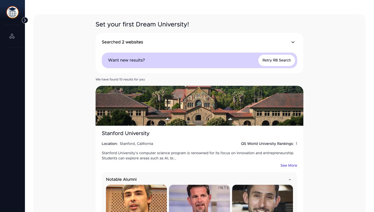 Introducing RB Search &amp; AI Mentors!

New AI bots to help high school students automate their college research and feel confident in their chances of entering their dream University!

We'll be sharing a demo video soon, so stay tuned!
