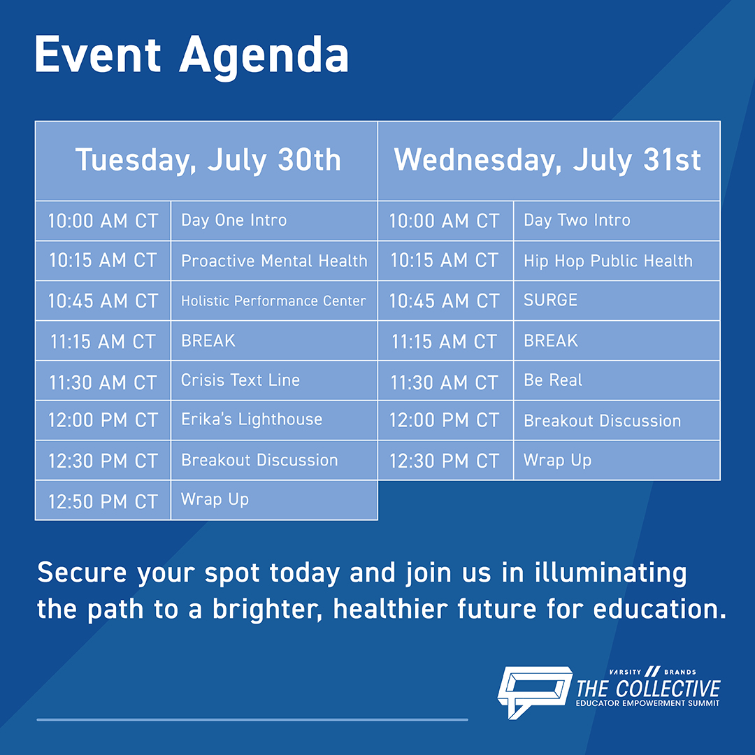 Join us for the 3rd Virtual Educator Empowerment Summit on July 30-31, 10 a.m. -1 p.m. CT! 

A Shining Light: Mental Health in Education celebrates educators' innovative programs with inspiring presentations, interactive breakout rooms and prizes. Sign up: believeinyou.com