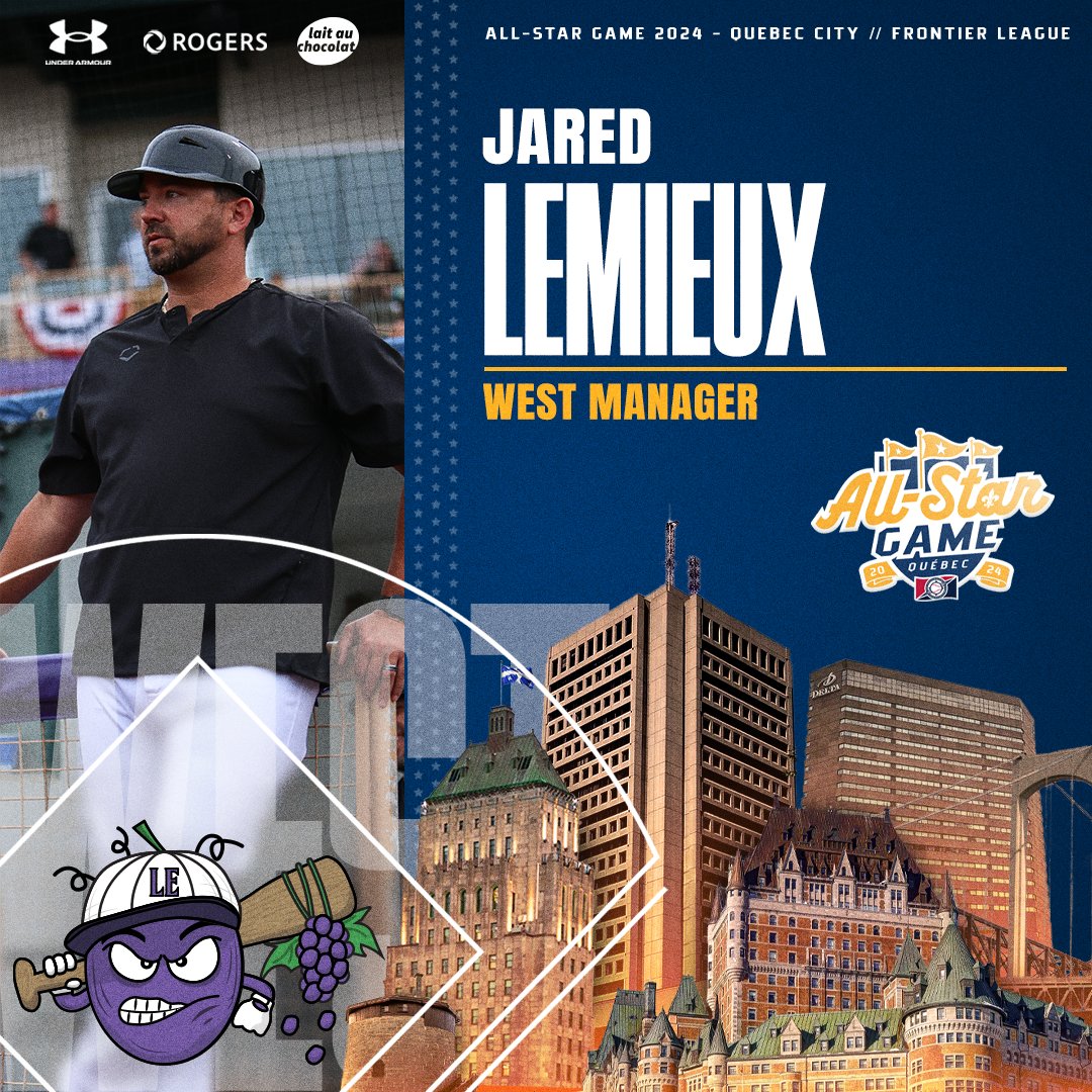 FLProBaseball's tweet photo. Here are your West team managers and coaching for All-Stars 2024 in Quรฉbec City! #QuรฉbecCity #AllStar #WestDivision โพ๐๐
--
Voici vos chefs d'รฉquipe et entraรฎneurs de l'Ouest pour le All-Stars 2024 ร Quรฉbec! Qui est excitรฉ?! #QuรฉbecVille #AllStar #DivisionOuest โพ๐๐ https://t.co/4K3nG0YrKL