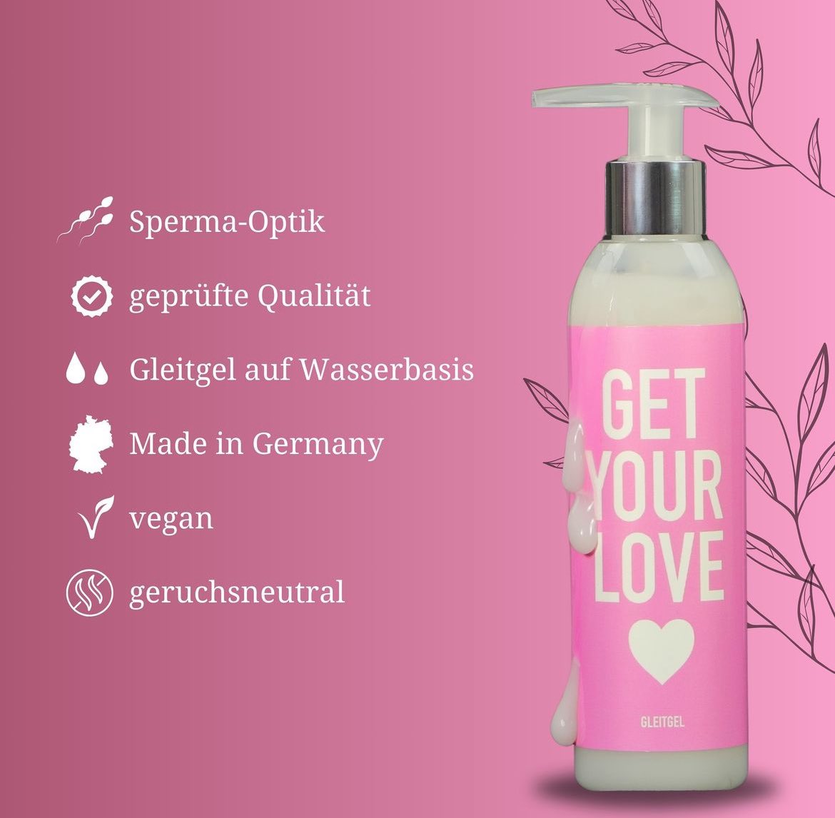 getyourlovede's tweet photo. Get Your Love Gleitgel💖 Erlebe höchste Qualität mit unserem Gleitgel in realistischer Sperma-Optik.💦 https://t.co/HHnEq1esyp
 Realize your wildest dreams and Get Your Love.

#Gleitgel #Vegan #fakecum #amazon #getyourlove #spermaoptik #erotik https://t.co/QqaCBrWwfc