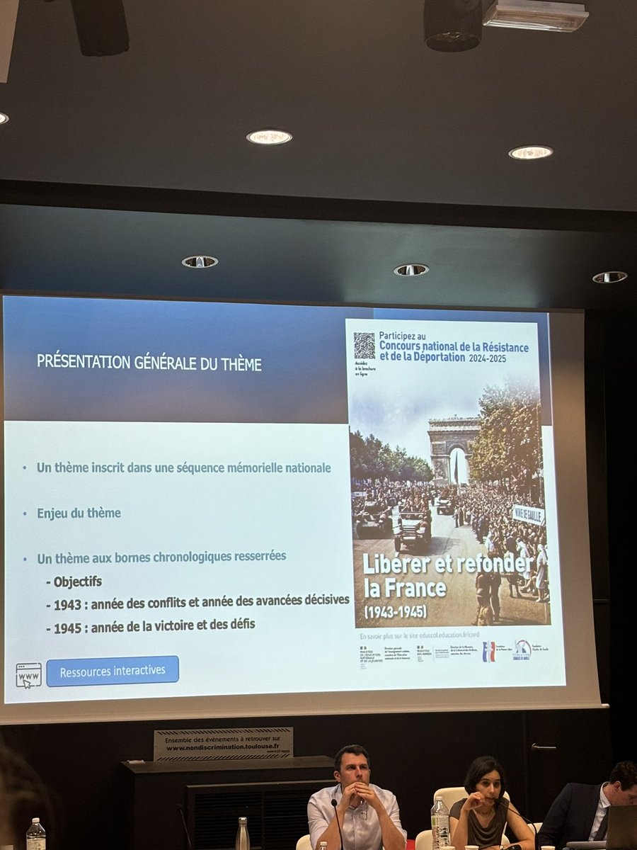 Amélie Mahé (@amesh2913) on Twitter photo Après les succès de 2023 et 2024 du <a href="/JGallieni/">LPO GALLIENI Toulouse</a> au CNRD <a href="/fondationresist/">Fondation de la Résistance</a> avec des prix <a href="/actoulouse/">Académie de Toulouse</a> , on se met en condition pour 2025 grâce aux Universités d’été du <a href="/Shoah_Memorial/">Mémorial de la Shoah</a> 
Déjà plein de nouvelles idées ! 💡👌
Merci Espace Diversité & Laïcité pour l’accueil 🤝 Après les succès de 2023 et 2024 du <a href="/JGallieni/">LPO GALLIENI Toulouse</a> au CNRD <a href="/fondationresist/">Fondation de la Résistance</a> avec des prix <a href="/actoulouse/">Académie de Toulouse</a> , on se met en condition pour 2025 grâce aux Universités d’été du <a href="/Shoah_Memorial/">Mémorial de la Shoah</a> 
Déjà plein de nouvelles idées ! 💡👌
Merci Espace Diversité & Laïcité pour l’accueil 🤝