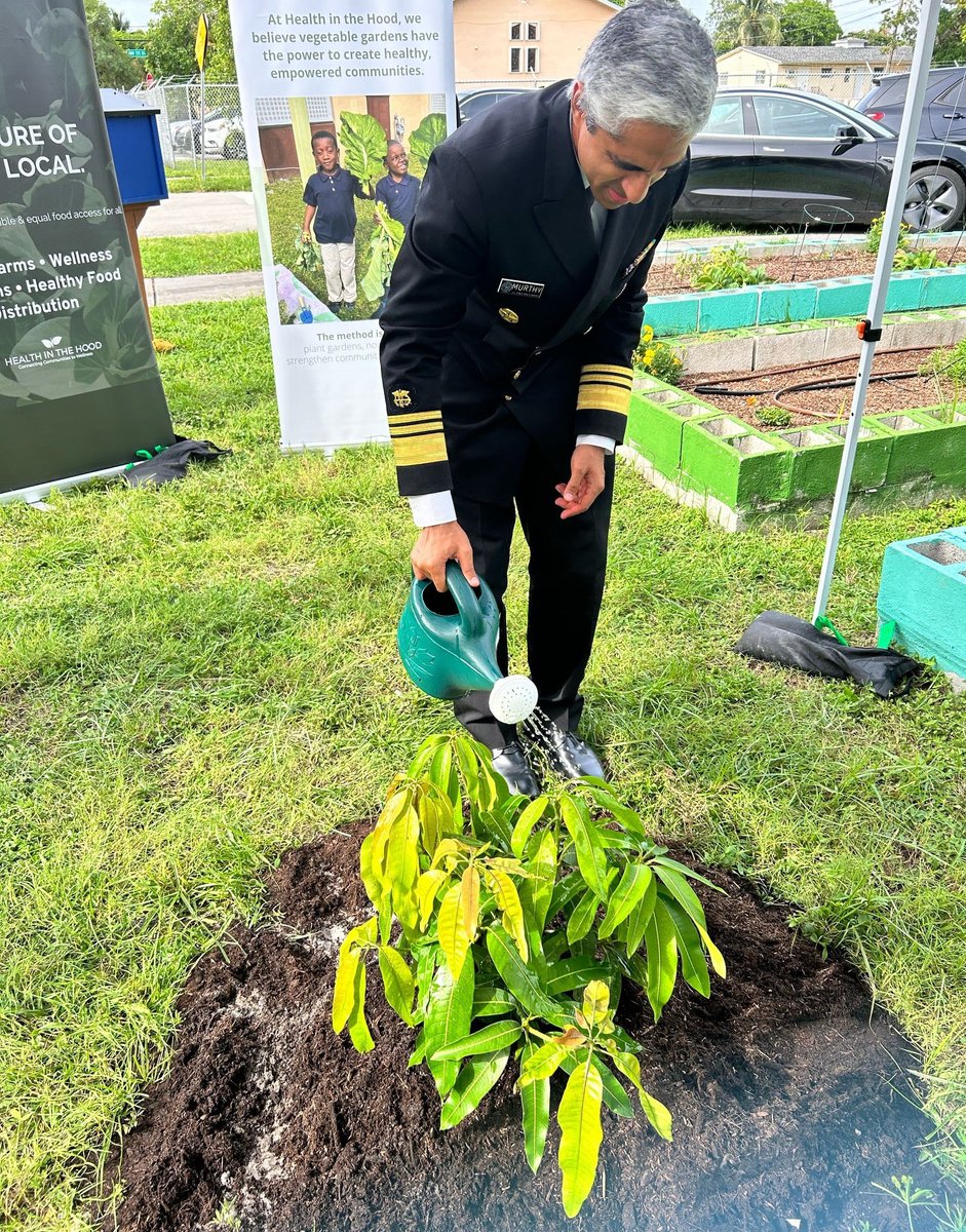 UF Nursing (@ufnursing) on Twitter photo DNP student Kevin Tipton hosted Surgeon General <a href="/vivek_murthy/">Vivek Murthy</a> during a tree planting in Miami to honor Murthy and his family for their local health care contributions. Faculty members Drs. Rene Love and Lakeshia Cousin attended in support. #careLeadInspire go.ufl.edu/cmnskh4 DNP student Kevin Tipton hosted Surgeon General <a href="/vivek_murthy/">Vivek Murthy</a> during a tree planting in Miami to honor Murthy and his family for their local health care contributions. Faculty members Drs. Rene Love and Lakeshia Cousin attended in support. #careLeadInspire go.ufl.edu/cmnskh4