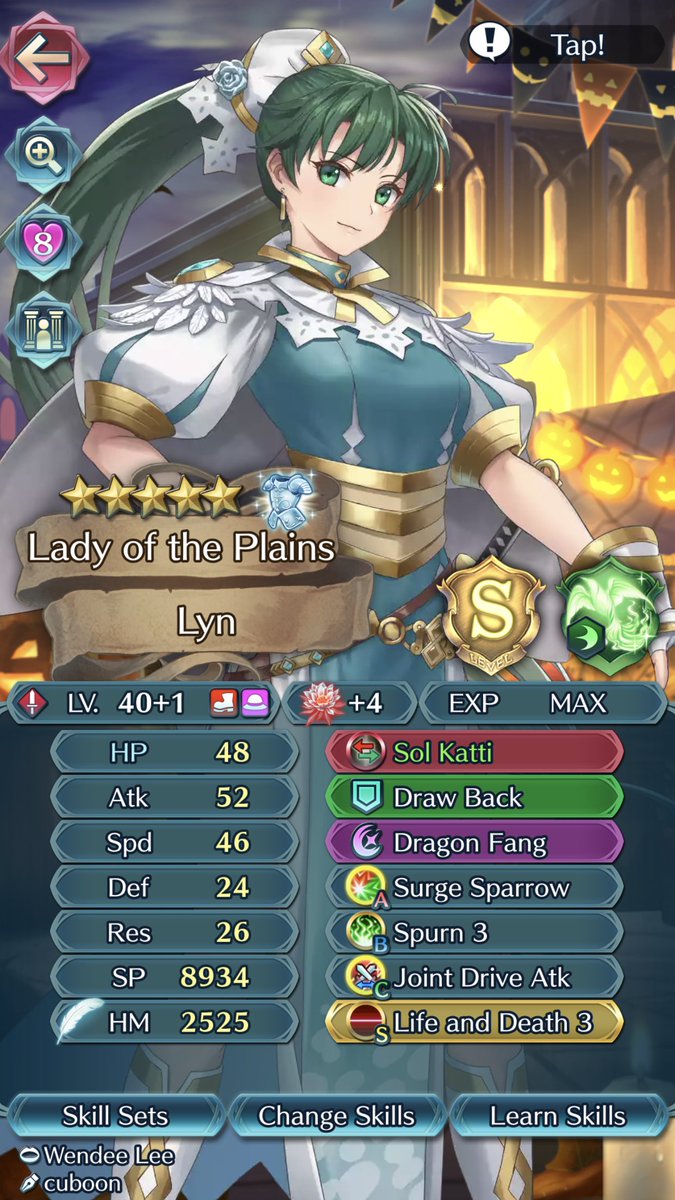 RitzyKinetic's tweet photo. They gave me Lyn emblem so I decided to vamp most of her skills up

(This is just me nerding out because I got prem. skills for Lyn, still working on V!Lyn and waiting to snag B!Lyn) https://t.co/k2sjILyCVQ