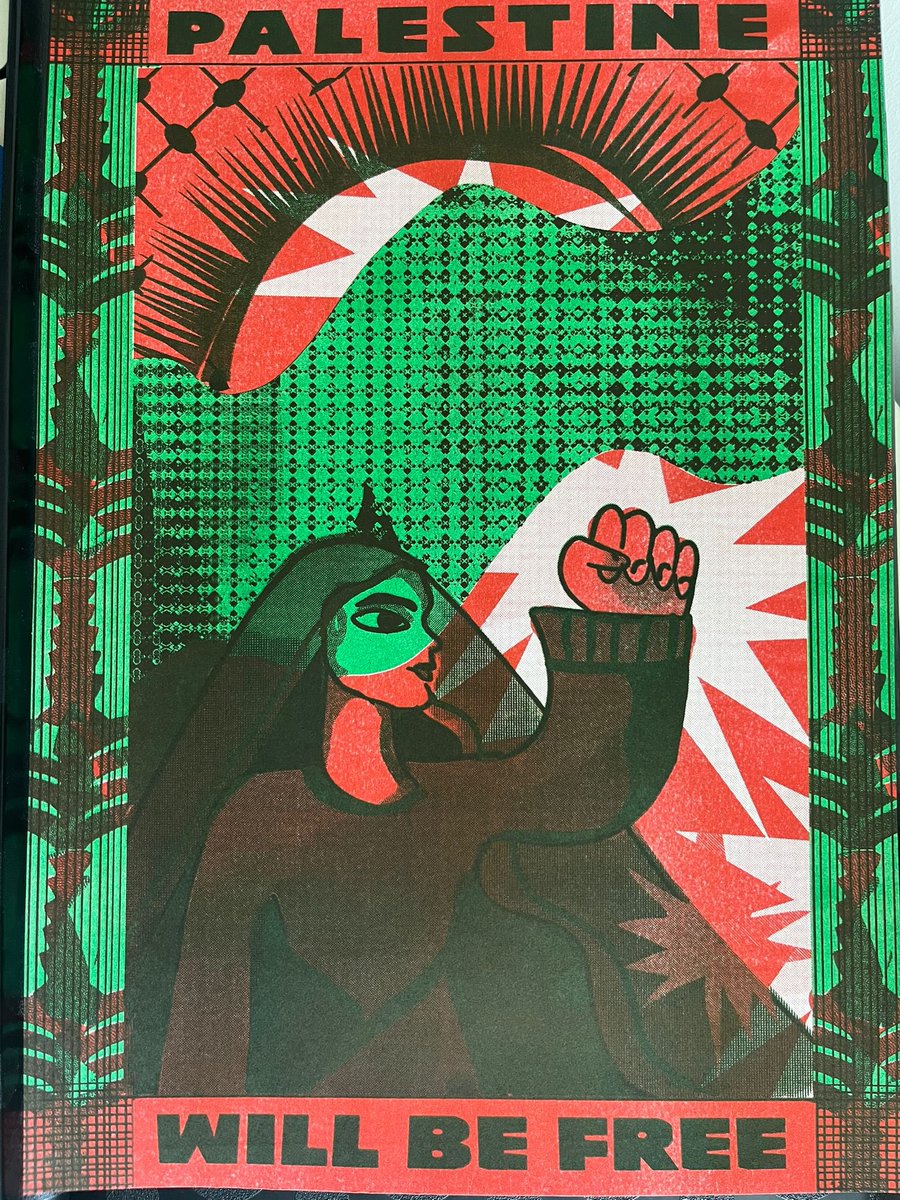 andrasdantas's tweet photo. Artes que fiz em apoio a causa Palestina dos manifestantes do grupo student coalition de Berlim impressas em riso, coisa mais linda que ficou ❤️ e PALESTINA LIVRE https://t.co/iW8ggbeeZb