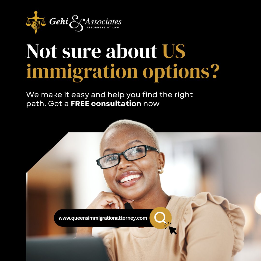 QueensLawFirm's tweet image. Feeling confused about US #immigrationoptions? We're here to guide you.

From family visas to work opportunities and asylum, our experts are ready to help.

Book a FREE consultation now and start your journey toward your American dream!