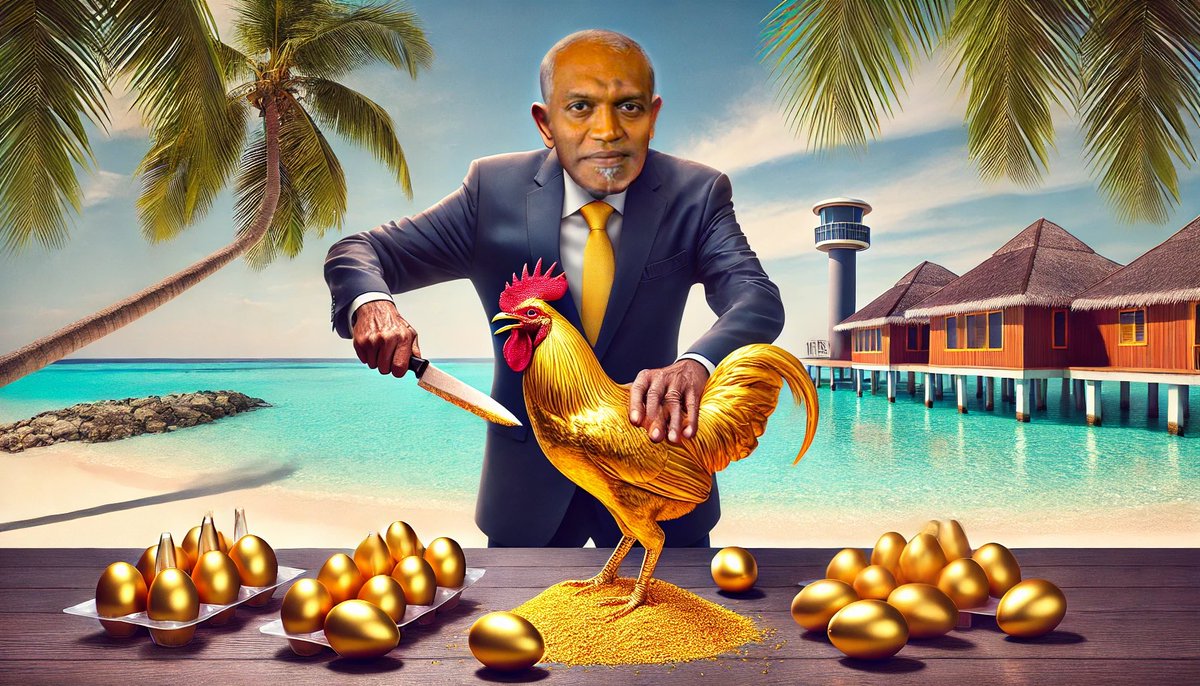 DhiyavaruNews's tweet photo. ރާއްޖޭގެ ފަތުރުވެރިކަމަށް މުއިއްޒުގެ ފަރާތުން ސީދާ ގޮތުން ލިބިފައިވާ އެތައް މިލިއަން ޑޮލަރެއްގެ ގެއްލުމުގެ ތަފްސީލީ ރިޕޯޓެއް މިއަދު ހެނދުނު ގެނެސްދިނުމަށް ދިޔަވަރު ނޫހުން ތައްޔާރު ވަމުން ދާ ވާހަކަ ދަންނަވާލަން. https://t.co/dIKcSPklCj