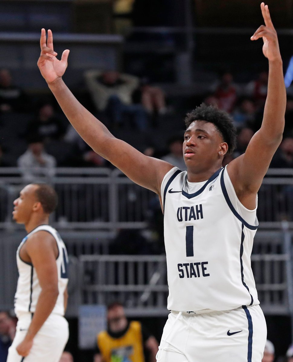 Blessed to receive an offer from Utah State University💙🩶. Thanks to Coach Calhoun