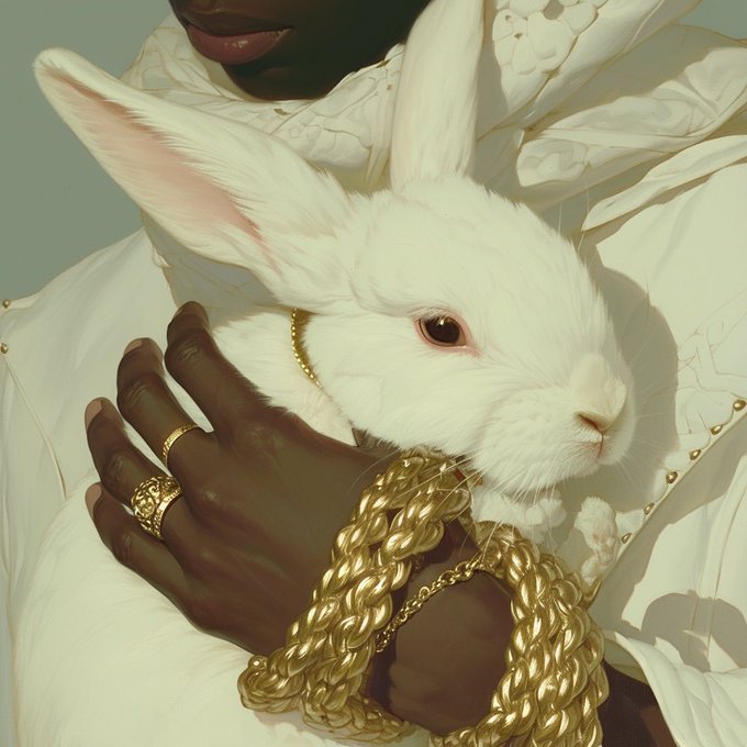 &ldquo;Rope Bunny: In My Hands&rdquo; 🪢🐰🤲🏾🪢  #midjourney #nijijourney https://t.co/gfSu5Yaxzk<a href="/tag/midjourney"class="tags">#midjourney</a><a href="/tag/nijijourney"class="tags">#nijijourney</a>