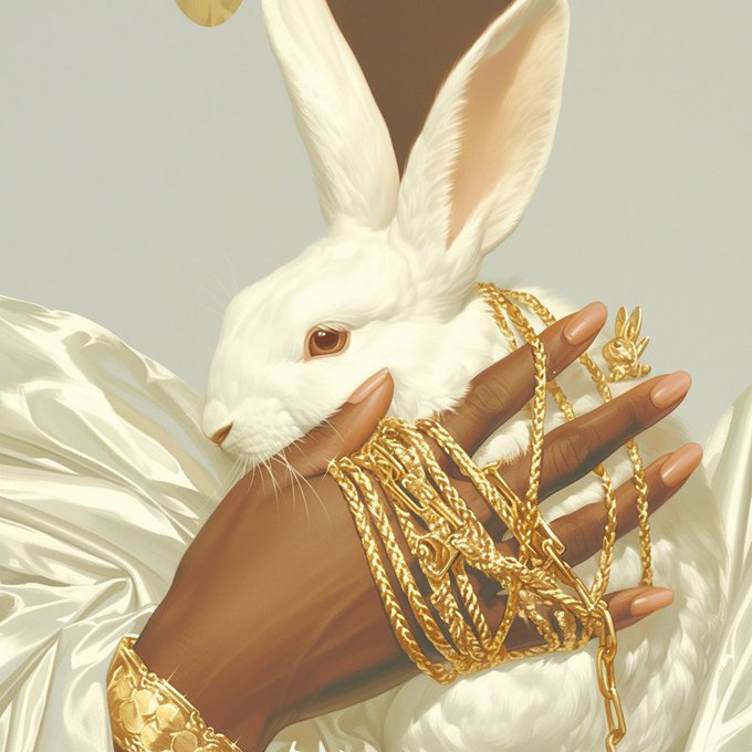 &ldquo;Rope Bunny: In My Hands&rdquo; 🪢🐰🤲🏾🪢  #midjourney #nijijourney https://t.co/gfSu5Yaxzk<a href="/tag/midjourney"class="tags">#midjourney</a><a href="/tag/nijijourney"class="tags">#nijijourney</a>