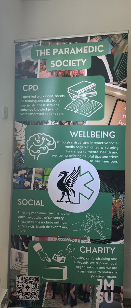Yesterday we received our new pull up banner 🎉

A worthwhile investment into the society, this pull up banner will travel to all our CPD, fundraisers and socials and promote the amazing work our committee undertake! 

Shoutout if your face made a feature!