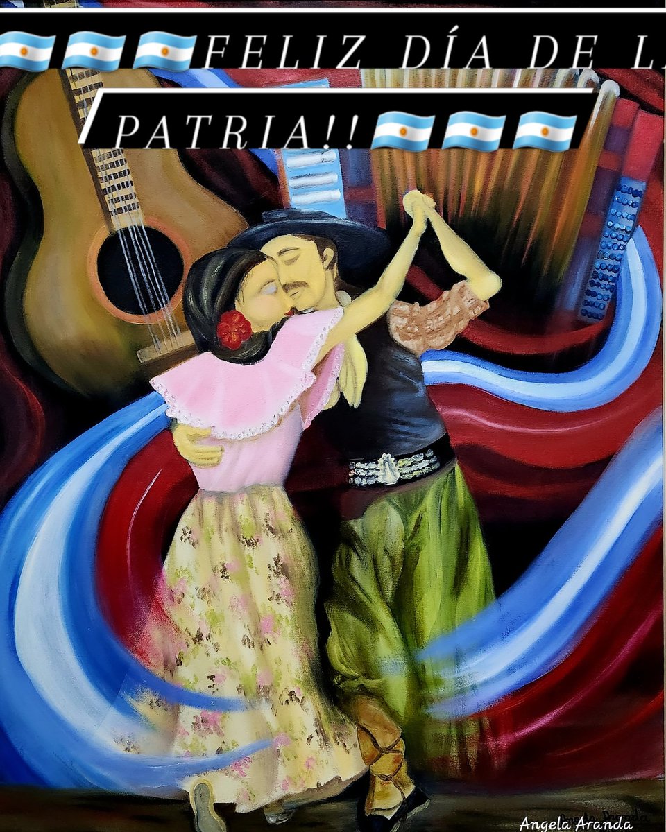 maryango's tweet photo. 🇦🇷🇦🇷🇦🇷🇦🇷🇦🇷Feliz día de la patria!!!🇦🇷🇦🇷🇦🇷🇦🇷🇦🇷
Música, orgullo, pasión y devoción.. Óleo. https://t.co/GSmhn4Ynce