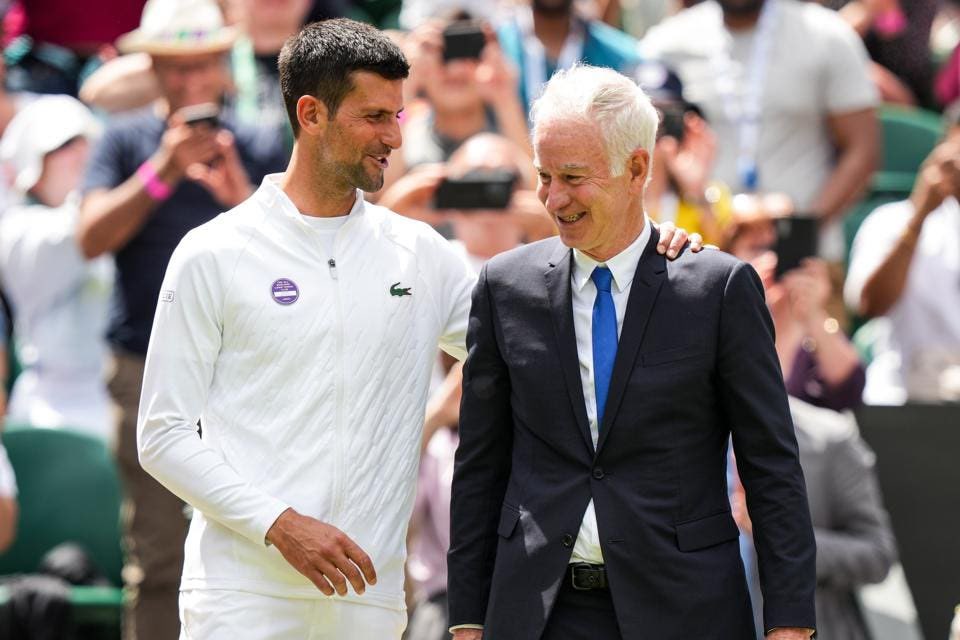 John McEnroe defends Novak Djokovic after his statement to the crowd at Wimbledon, ‘There’s 2 of the greatest class acts we’ve seen in tennis, Roger Federer &amp; Rafa Nadal… who can compare to them in terms of the way people love them? Nobody… This is what he’s been dealing with
