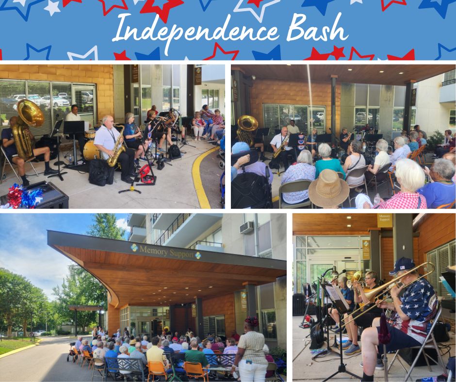 AbesGardenComm's tweet photo. Residents &amp; program participants celebrated the 4th with live music by the Music City Dixieland Band!
To learn more about our residential and community-based services and best practices in senior care, visit https://t.co/YPob0MPjCu.

#musicalengagement #musiccity #seniorliving https://t.co/F8eiEx55VP
