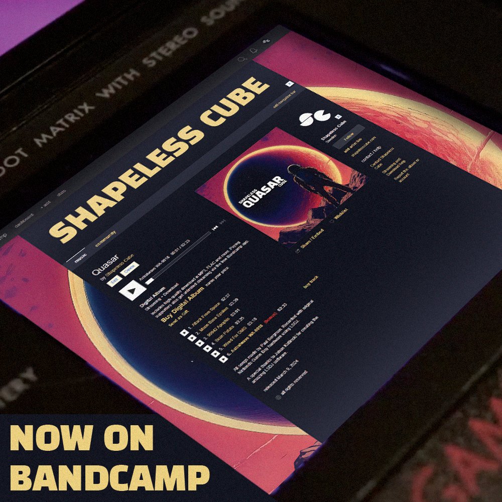 shapelesscube's tweet image. Quasar is now available on #Bandcamp, with a little bonus treat... :)

shapelesscube.bandcamp.com