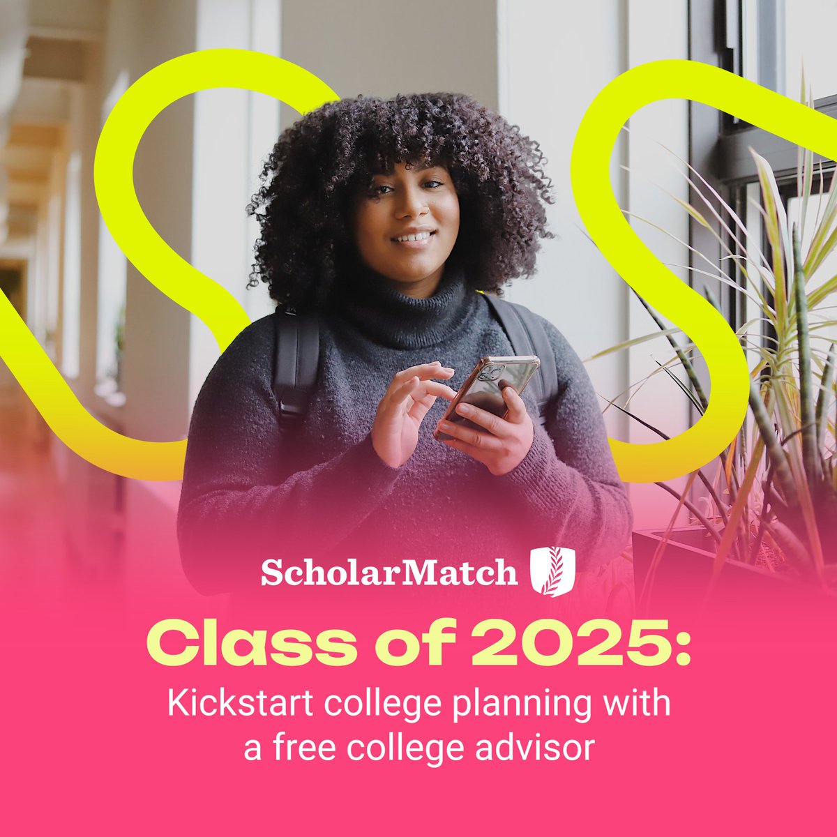 BigFuture (@mybigfuture) on Twitter photo Class of 2025: Chat 1:1 with a free college advisor this summer!
<a href="/ScholarMatch/">ScholarMatch</a> advisors can help with:
🔎 Exploring colleges
📝 College applications
đź’° Financial aid opportunities and more!
See if you qualify for a free college advisor and apply: spr.ly/60199qL8l Class of 2025: Chat 1:1 with a free college advisor this summer!
<a href="/ScholarMatch/">ScholarMatch</a> advisors can help with:
🔎 Exploring colleges
📝 College applications
đź’° Financial aid opportunities and more!
See if you qualify for a free college advisor and apply: spr.ly/60199qL8l