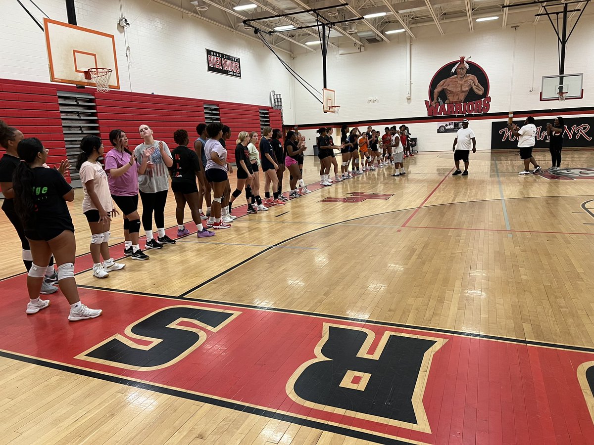 Boys and Girls Volleyball off season putting in the work #WeAreNr