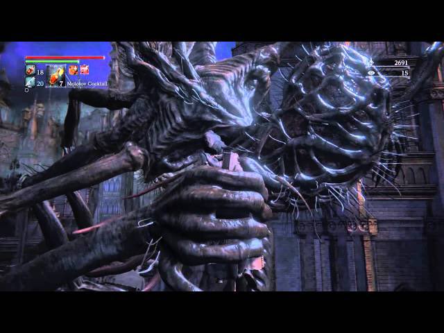 HoratioFunk's tweet photo. @LosFreddos The spider with the hands in Bloodborne; coupled with the fact there’s a room where it is hiding and invisible for a while, yet could still pick you up and crush you if you walked in…..no thanks!!!!! https://t.co/eXMCgig6GU