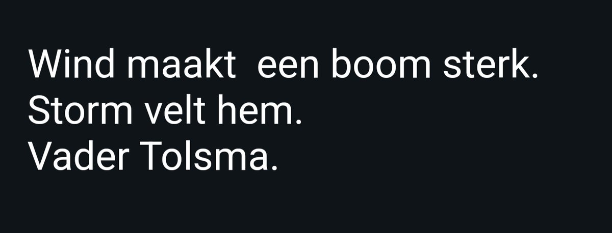 Actueel mailtje van mijn donderdag jarige vader ... 99 jaar ! 😉 #storm