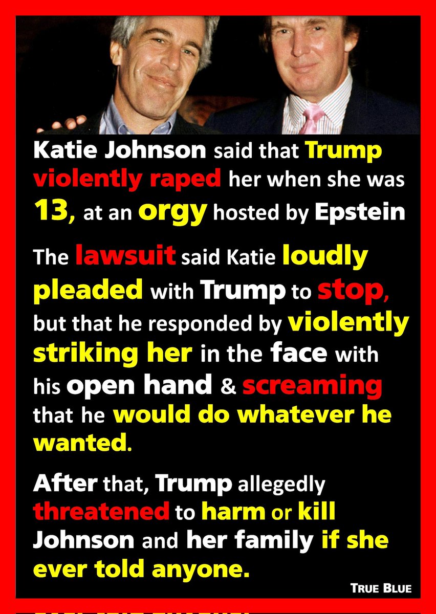 SPBMcKenna's tweet image. #TrumpIsARapist 
#TrumpIsAPedophile 
#TrumpIsASexualPredator