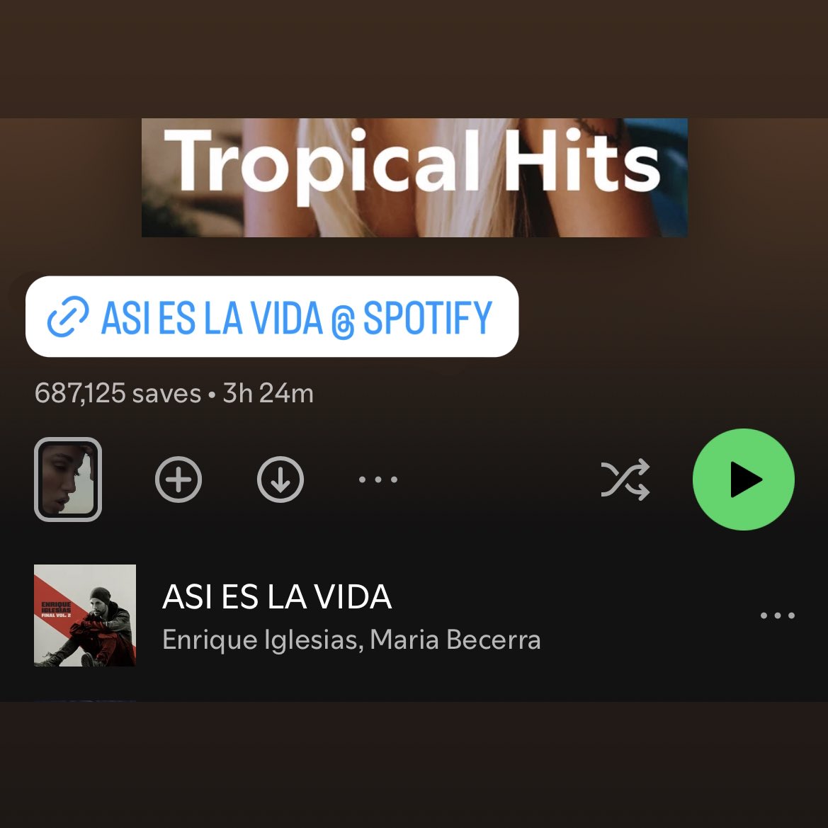 ASI ES LA VIDA 🌺🌴 <a href="/Spotify/">Spotify</a> open.spotify.com/playlist/37i9d…